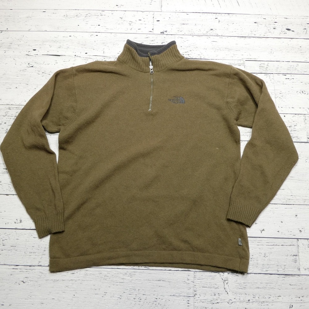North Face A5 Series Wool Sweater Mens XL Half Zip‎ Pullover Outdoor